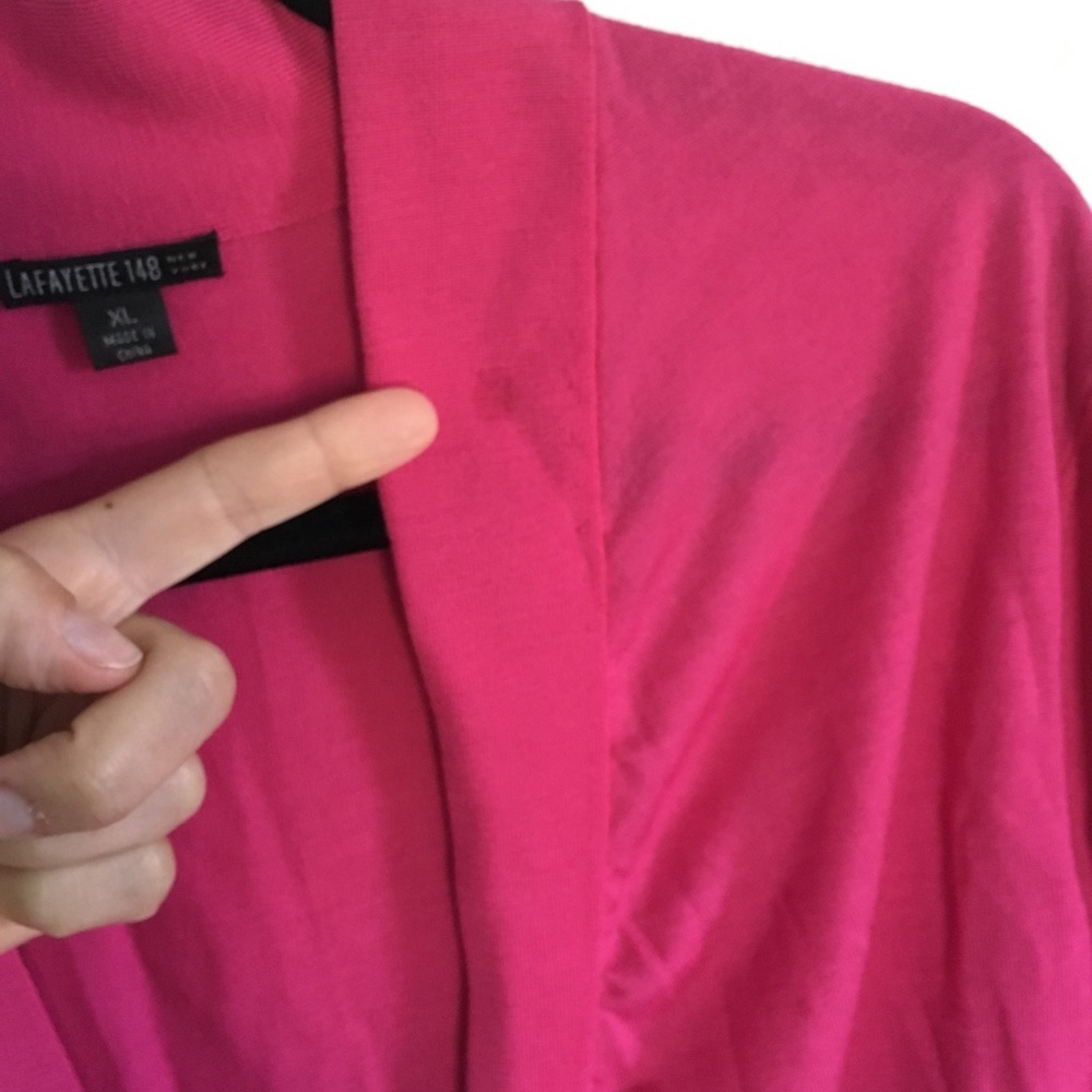 Lafayette 148 Fuschia Cardigan - Picture 8 of 8
